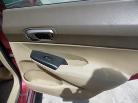 2006 HONDA CIVIC LX BURGUNDY 4DR 1.8L VTEC AT A17588